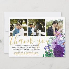 写真素朴サンキューカード青い花 サンキューカード