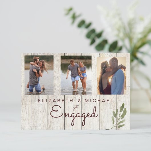 写真素朴フラット日付カードの保存 セーブザデート (スタンド正面)