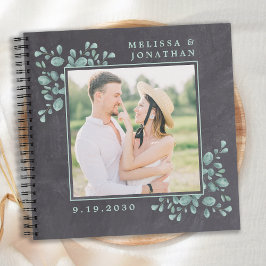写真素朴ユーカリ結婚グリーナリーGuestBook ノートブック
