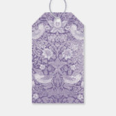 写真素朴ヴィンテージの鳥のパターン ギフトタグ (裏面)