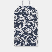 写真素朴ヴィンテージダマスクのパターン ギフトタグ (裏面)