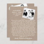 写真素朴休日の年レビューKraft Look (正面/裏面)