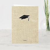 写真素朴卒業おめでとう カード (裏面)