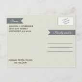 写真素朴彫刻オークの木の日付カードを保存 案内ポストカード (裏面)