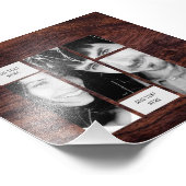 写真素朴文字テンプレート – 任意のギフトに転送 フォトプリント (角)