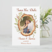 写真素朴日付カードの保存 セーブザデート (スタンド正面)