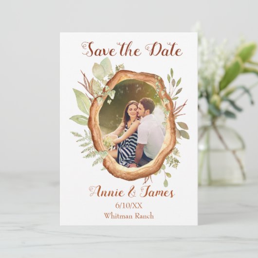 写真素朴日付カードの保存 セーブザデート (スタンド正面)