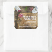 写真素朴木製ボードチャルキュテリーケータリング スクエアシール (バッグ)