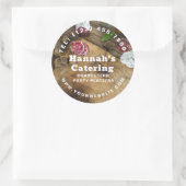 写真素朴木製ボードチャルキュテリーケータリング ラウンドシール (バッグ)