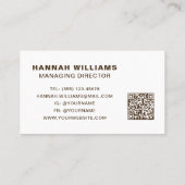 写真素朴木製ボードチャルキュテリーケータリング 名刺 (裏面)