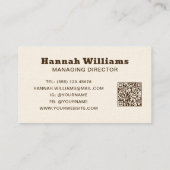 写真素朴木製ボードチャルキュテリーケータリング 名刺 (裏面)