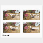 写真素朴木製ボードチャルキュテリーケータリング 長方形シール (シート)