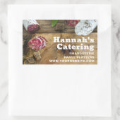 写真素朴木製ボードチャルキュテリーケータリング 長方形シール (バッグ)