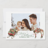 写真素朴西クリスマス シーズンカード (正面)