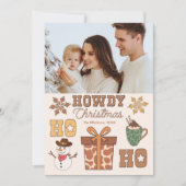 写真素朴西クリスマス シーズンカード (正面)