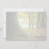 写真素朴誓の更新式の招待状 招待状 (裏面)