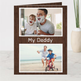 写真素朴4 Photo Father's Day Card From Apporing Son カード