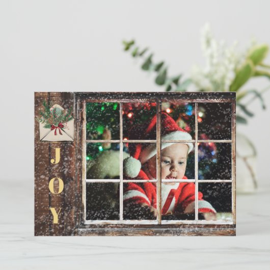 *~*写真素朴AP20ウィンドウクリスマスパーティー 招待状 (スタンド正面)