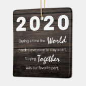 写真素朴Covid Rememberance Christmas Tree セラミックオーナメント (左)