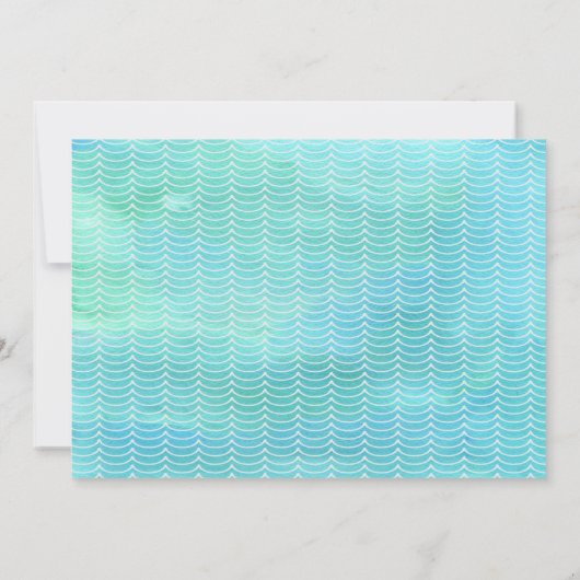 写真素朴O-Fish-Ally One誕生日招待状 招待状 (裏面)