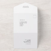 写真素朴QRスクリプト受信者アドレ結婚ス オールインワン招待状 (外側)