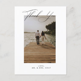 写真結婚ありがとうポストカード ポストカード