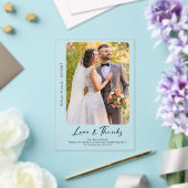 写真結婚ありがとう澄ん アクリル招待状 (インサイチュ (ウェディング))