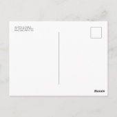 写真結婚ありがとう |ミニマルモダンリスト ポストカード (裏面)