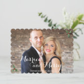 写真結婚したとメリーパーソナライズされた写真 (スタンド正面)