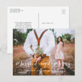 写真結婚したはエレガントメリークリスマス ポストカード (正面/裏面)