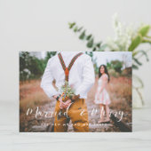 写真結婚したエレガントメリーのクリスマスカード シーズンカード (スタンド正面)