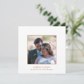 写真結婚したコンテンポラリーメリークリスマス シーズンカード (スタンド正面)