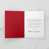 写真結婚したメリーアーチサンキュー シーズンカード (内部)