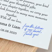 写真結婚とのサンキューカード | 手書き サンキューカード