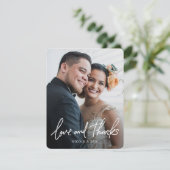 写真結婚によるカスタマイズ可能なサンキューカード サンキューカード (スタンド正面)