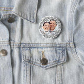 写真結婚によるダイヤモンドの記念日 缶バッジ (インサイチュ)