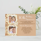 写真結婚による記念日の招待状 招待状 (スタンド正面)