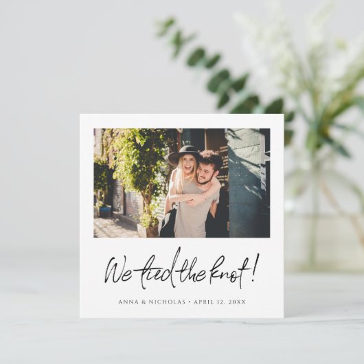 写真結婚によるElopmentの発表 案内状 (スタンド正面)