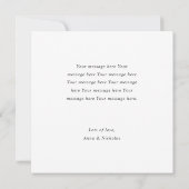 写真結婚によるElopmentの発表 案内状 (裏面)