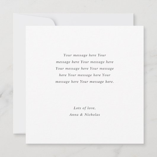 写真結婚によるElopmentの発表 案内状 (裏面)