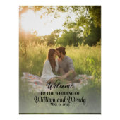 写真結婚のウェルカムサインのポスター ポスター (正面)