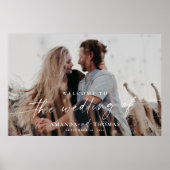 写真結婚のウェルカムサイン ポスター (正面)