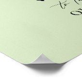 写真結婚のウェルカムサイン ポスター (角)