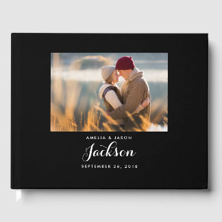 写真結婚のゲストブック、白黒 ゲストブック