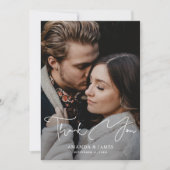 写真結婚のサンキューカードとスクリプモダント サンキューカード (正面)