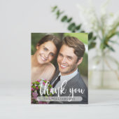 写真結婚のサンキューカード (スタンド正面)