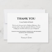 写真結婚のサンキューカード (裏面)