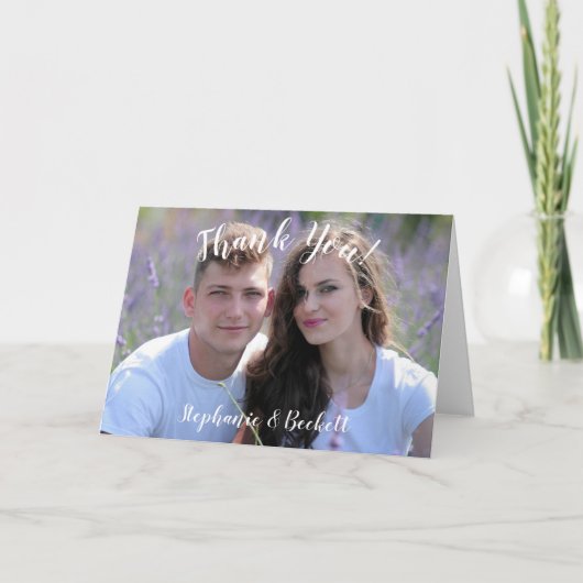 写真結婚のサンキューカード サンキューカード (正面)