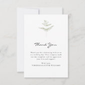 写真結婚のサンキューカード サンキューカード (裏面)