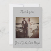 写真結婚のサンキューカード サンキューカード (正面)